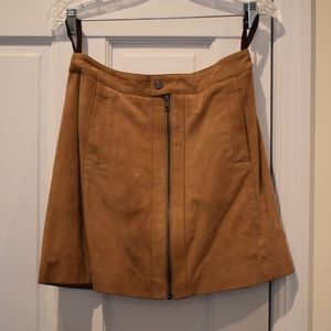Genuine Suede Mini Skirt
